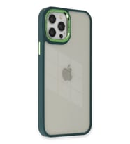 Pilelistore   iPhone 12 Pro Max Kılıf Dora Kapak - Haki Yeşil