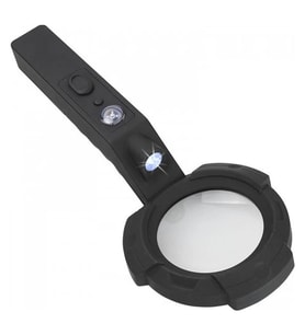 7 Led Aydınlatma,fener,pusula,4x Büyütme Okuma Büyüteç Th600557