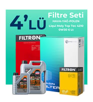 Filtron Audi A4 40 TDi Filtre Bakım Seti Liqui Moly Motor Yağlı (2020-2024) 4 Lü