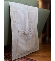 Haki Denim Koltuk Kenarı Portatif Düzenleyici