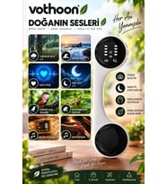 Taşınabilir Rahatlatıcı Uyku Ve Doğa Sesleri Cihazı – Yağmur, Dalga, Ninni Ve Doğal Sesler Beyaz