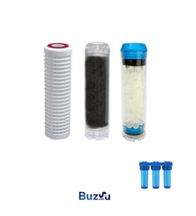 3'lü Daire Girişi Filtre Seti Silifozlu Set (  SADECE FİLTRELERDİR KAPLAR DAHİL DEĞİLDİR )