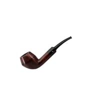 9mm Filtreli Ebonit Saplı Pipo, Üç Yıldız Tasarımı, Şık ve Rahat Kullanım