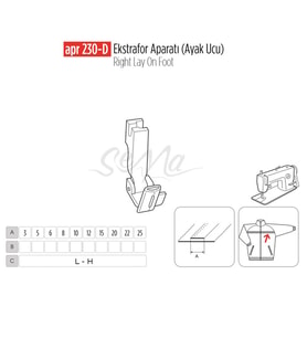 Ekstrafor Aparatı (Ayak Ucu) 6mm / APR 230-D