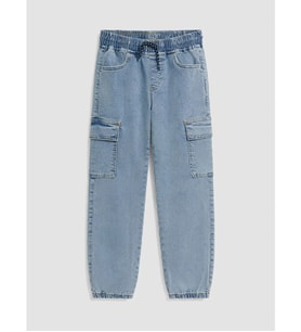 LC WAIKIKI İndigo Jogger Fit Erkek Çocuk Kargo Jean