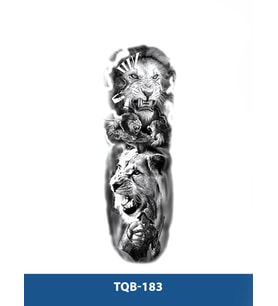 TQB-183 ASLAN DESEN GEÇİCİ KOL DÖVMESİ-TATTO