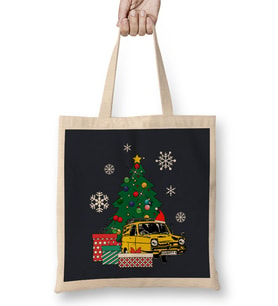 Only Fools And Horses Car Around The Christmas Tree Bez Çanta Uzun Saplı