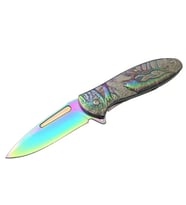 Geyikli Gökkuşağı Çakı 19,5 Cm , Kemerlikli