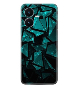 Vivo Y22S Kılıf Resimli Desenli Baskılı Silikon Green Prizmas 1348