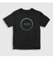 Presmono Unisex Çocuk Siyah Match Black Mirror T-Shirt 182732tt