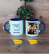 Makine Mühendisi Kupa Bardak Lacivert Fotoğraflı Mühendisler Günü Hediyesi