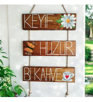 Bahçe Süsü Duvar Süsü Balkon Süsü Dekorasyon  ev hediyesihediye Teras Kapı Süsü Mutfak Süsü Hediyelik Eşya Ölçü 60*30 (Çok Renkli)