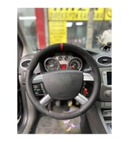 Ford Focus 2.5 Araca Özel Direksiyon Kılıfı (DERİSİ sökülüp Yapılması Gerekiyor) KIRMIZI YÜZÜKLÜ