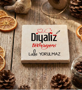 Kişiye Özel Diyetisyen Teknisyeni Bardak Altlığı Tıp Bayramı Hediyesi (Krem)