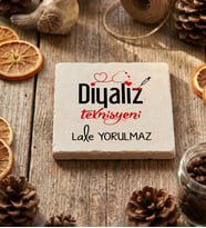 Kişiye Özel Diyetisyen Teknisyeni Bardak Altlığı Tıp Bayramı Hediyesi (Krem)