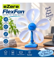 Ezere FlexFan Klipsli Elektirikli Vantilatör Ev Ofis Mini Fan-(5775) - ETC4868-8442