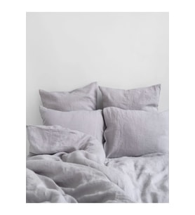 Açık Gri Nevresim Takımı Tek Kişilik 150x220 cm
