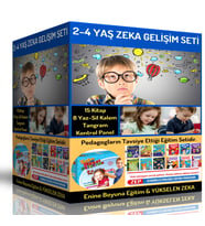 2-4 Yaş Zeka Gelişim Seti (15 Kitap ve Materyaller)