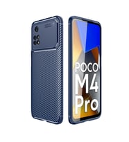 Xiaomi Poco M4 Pro 4G Kılıf Zore Negro Karbon Tasarım Silikon Kılıf (Lacivert)