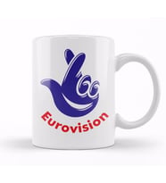Eurovision National Lottery Kupa Bardak Porselen