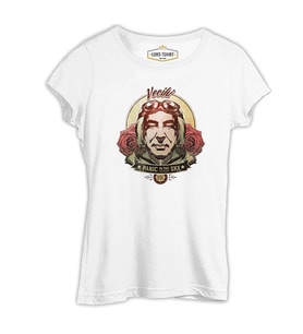 Vecihi - Panic in the Sky Beyaz Kadın Tshirt