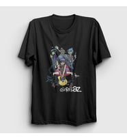 Presmono Unisex Siyah Band Gorillaz T-Shirt 54108tt
