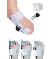 Hallux Valgus Tekerli Atel Beyaz Ayarlanabilir Sağ Ve Sol Kullanılabilir Beyaz Rengi 1 Adet FC-061