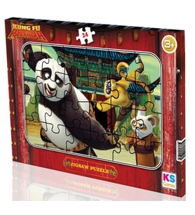 KS Games Kung Fu Panda Frame Puzzle - 24 Parça - Erkek Çocuk - 3 Yaş Üzeri - KP704