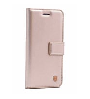 Samsung Galaxy S10 Uyumlu Kılıf Zore New Delüxe Kapaklı Standlı Kılıf (Gold)