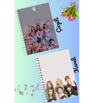 Twice defter seti 2 adet A4 boyutu 21*30 çizgili + kareli 60 syf