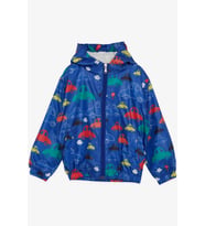 Breeze Girls & Boys Erkek Çocuk Yağmurluk Renkli Arabalar Desenli 1-5 Yaş, Saks Mavisi