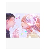 Sessiz Bir Ses Koe No Katachi Tablo Ahşap Poster Dekoratif
