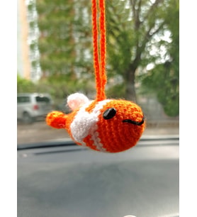 Mony Tasarım  Amigurumi Sevimli Balık El Emeği Araba Süsü Dikiz Aynası
