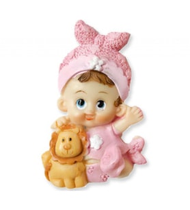 20 Adet Bebek fiyonklu aslan pembe pk1-