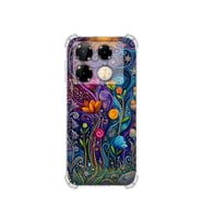 PrintiFy İnfinix Note 40 Pro ile Uyumlu Düşlerin Dansı Serisi Rüyalar Ötesi Tasarımlı Uv Baskılı Köşe Korumalı Antişok Kılıf