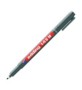 EDDİNG 149M ASETAT KALEMİ 1mm SİLGİLİ SİYAH