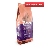 7 Days Balık Etli Kısırlaştırılmış Kedi Maması 1 Kg AÇIK (Kahverengi)