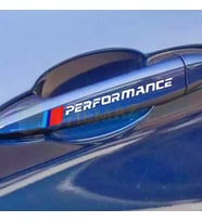 Bmw M Performance Kapı Kolu Silecek Jant Ayna Oto Sticker 4 Adet 10 Cm