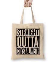 Straight Outta Crystal Meth Breaking Bad Bez Çanta Uzun Saplı