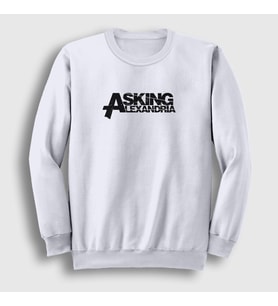 Presmono Unisex Beyaz Asking Alexandria Sweatshirt 375051tt (Beyaz)