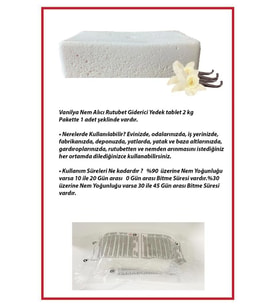 2 Kg. Nem Alıcı Yedek Tablet Vanilya