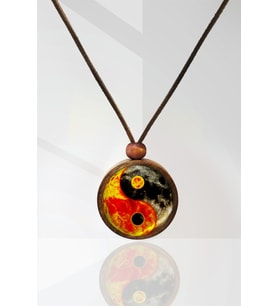 Yin Yang Ahşap Kolye N11.43316