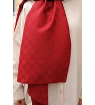 Dama Desen Şal Bordo