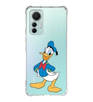 Xiaomi Mi 12 Lite Uyumlu Köşe Korumalı Antişok Kapak Donald Duck Tasarımlı Şeffaf Silikon Kılıf