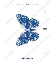 MGZS-059 YARI KALICI KELEBEK DESEN DÖVME-TATTO