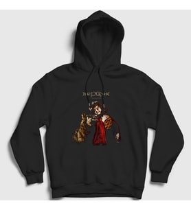 Presmono Unisex Siyah Breath And Bone Be'lakor Kapüşonlu Sweatshirt 395758tt