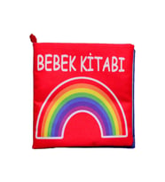 Tox Bebek Renkli Kumaş Sessiz Kitap T061 - Bez Kitap , Eğitici Oyuncak , Yumuşak ve Hışırtılı