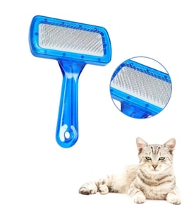 Kedi Köpek Tarağı - Evcil Hayvan Tüy Toplama Tarağı - Metal Uçlu