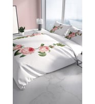 Pinkivy 3d Pamuk Saten Çift Kişilik Nevresim Seti