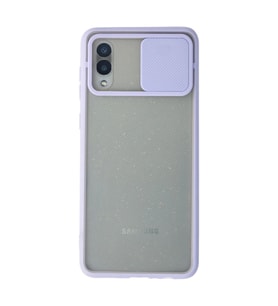 Northcity Samsung Galaxy A02 Kılıf Palm Buzlu Kamera Sürgülü Silikon - Lila